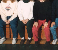 enlarged left side of class photo