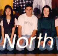 enlarged center section of 1996 grad photo
