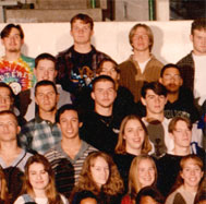 enlarged left side of 1996 grad photo