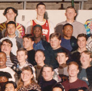 enlarged right side of 1996 grad photo