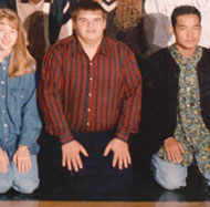 enlarged right side of 1996 grad photo