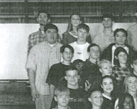 enlarged left side of senior group photo