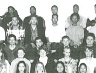 enlarged left side of class photo