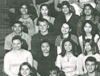 enlarged left side of class photo