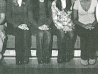 enlarged left side of class photo