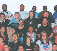 enlarged left side of class photo