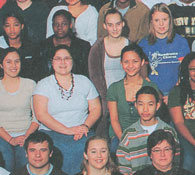 enlarged left side of class photo