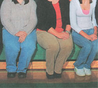 enlarged left side of class photo