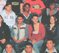 enlarged right side of class photo