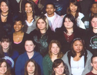 enlarged left side of 2009 grad photo